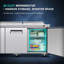 Fennel 72" Stainless Steel Prep Table Refrigerator with Cutting Board, Storage Drawer and Protective Lid