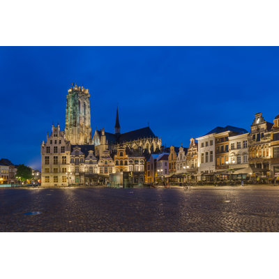Grote Market In Mechelen by TPopova - Wrapped Canvas Print