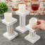  Porte-bougie chandelier / support votif d'inspiration colonne grecque à double face piédestal, décoration de maison rétro, centre de table, décorations de cheminée