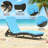 Wicker Chaise Lounge Chair