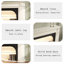 Foyer en bois massif beige et noir-117501192