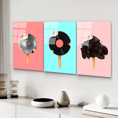 Boze 1 Piece Wall Art on Glass
