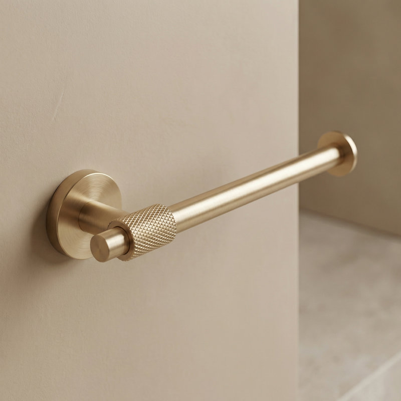 Avant Modern Toilet Paper Holder, Brushed Gold