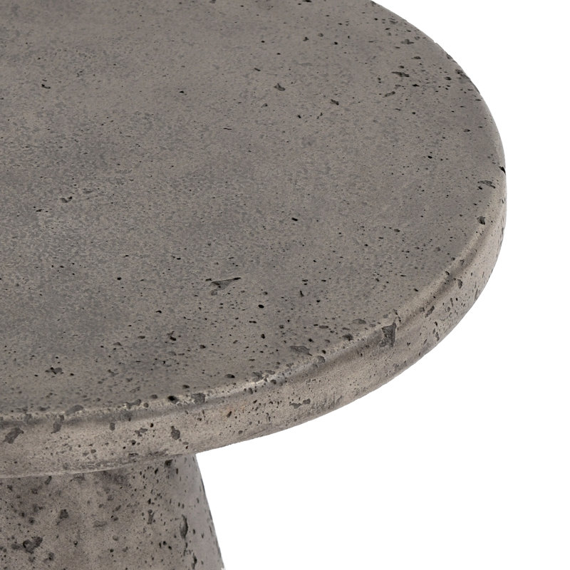 Collins 19" Accent Table Rust, Dark Gray