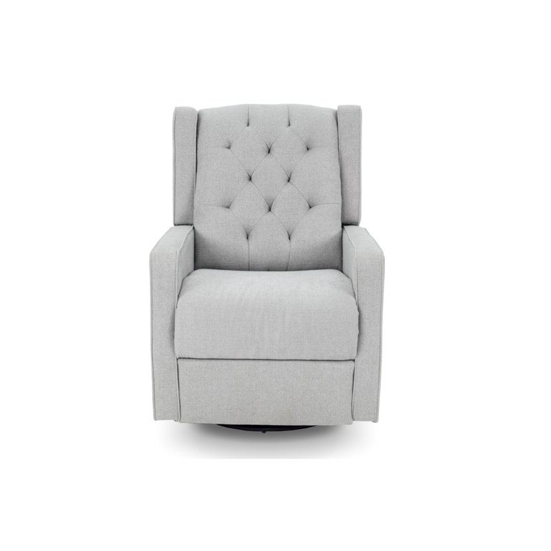 Swivel Glider Recliner, Dark Gray