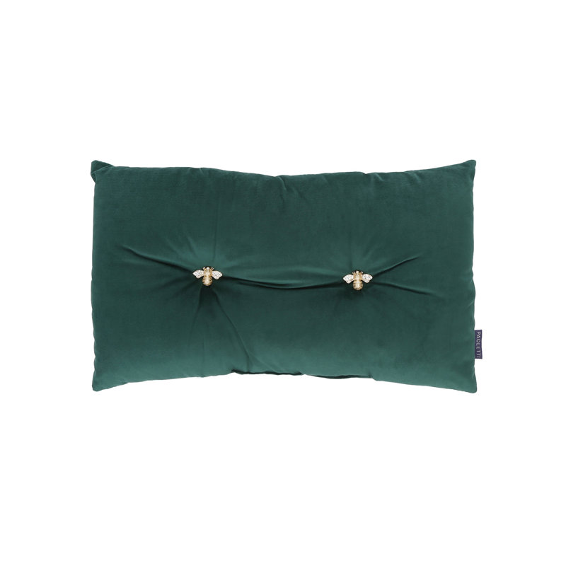 Rectangular Cushion, Emerald Green
