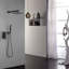 Tête de douche de salle de bain noire mat 10 pouces Luxury - Mélangeur de pluie mural avec buse autonettoyante, conforme à la norme américaine
