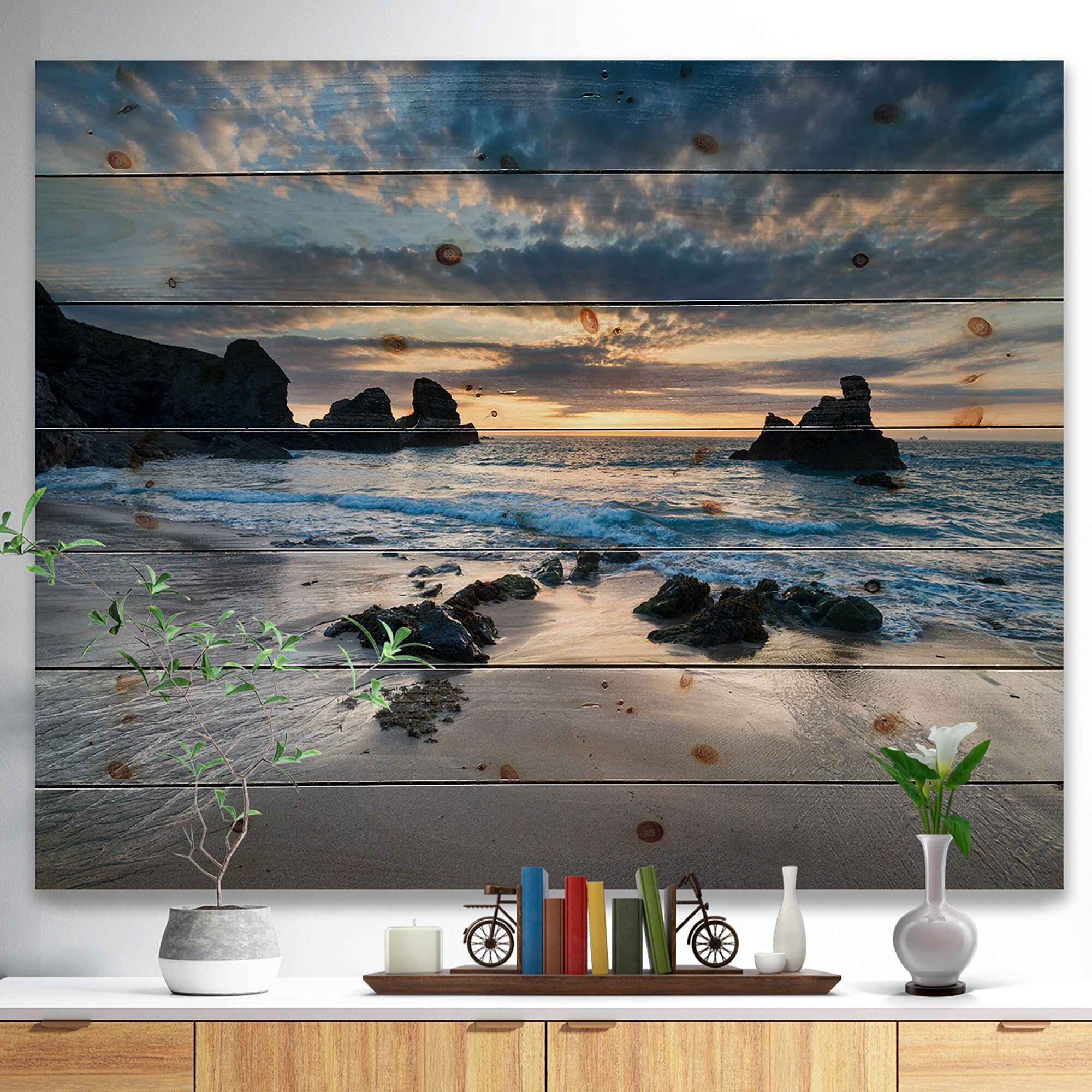 Dovecove Beautiful Porthcothan Bay - Seashore Print & Reviews | Wayfair