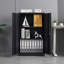 Armoire de rangement en métal avec portes verrouillables et tablette réglable, armoire de rangement pliante, armoire de rangement pliante pour bureau à domicile, école, garage, noir-15384645