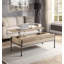 Table basse avec plateau relevable Semela en chêne et noir sable