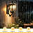 Solar Wall Light Outdoor Classic Black