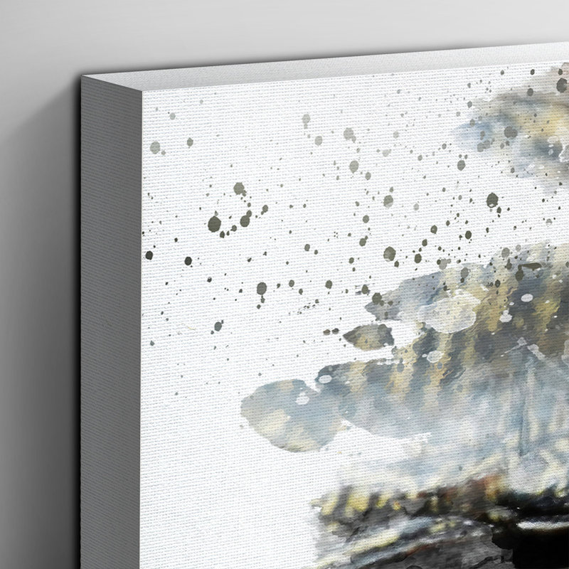Crocodile Eye - Wall Art, 50cm H x 76cm W, Wrapped Canvas