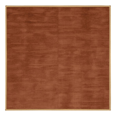 Tapis brun uni lavable à la machine