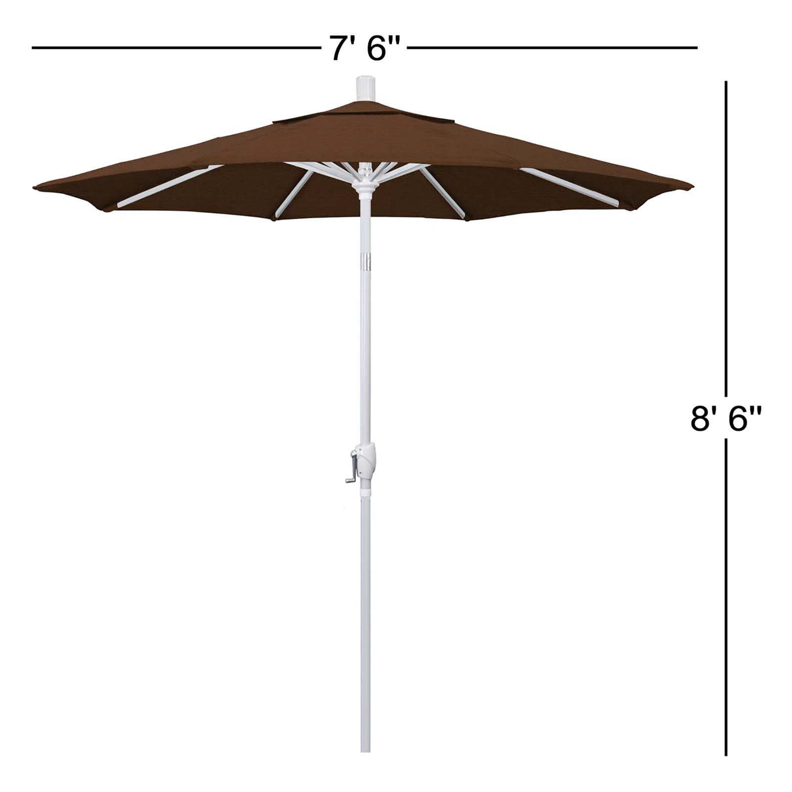 Wallach 7.5' Umbrella, Teak Performance