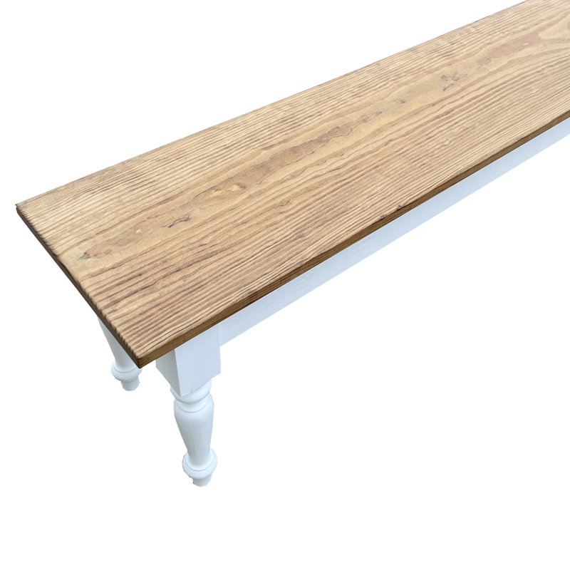 Banc en bois massif, H 17 po x l 30 po x P 12 po