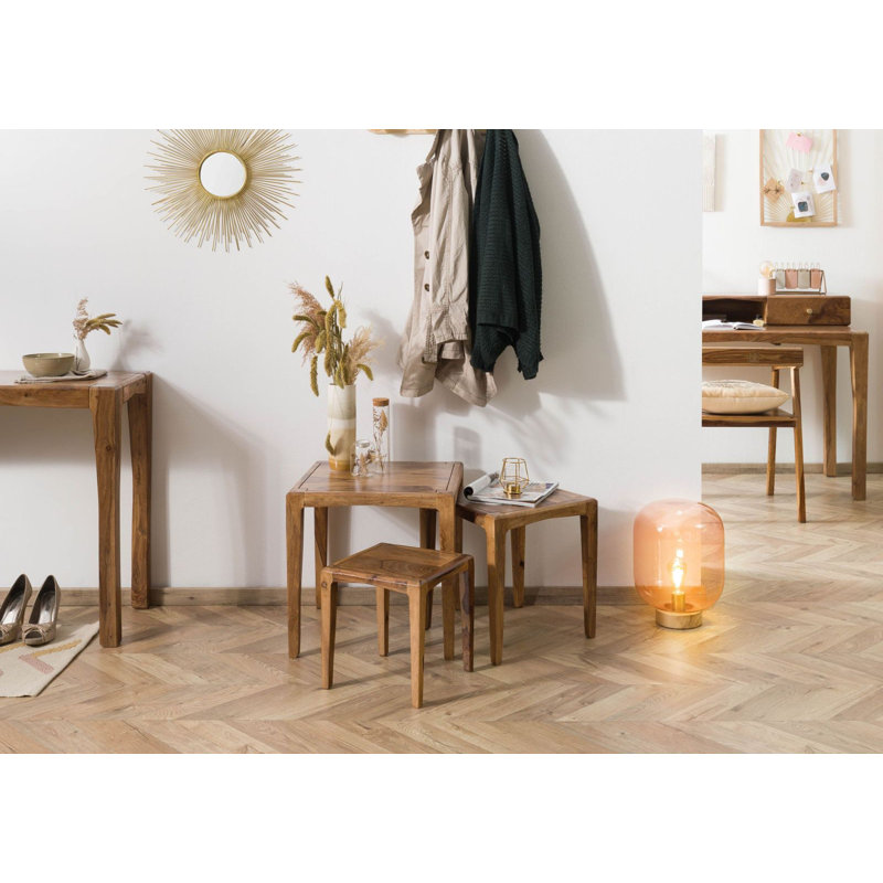 Ancona Solid Wood Nesting Tables