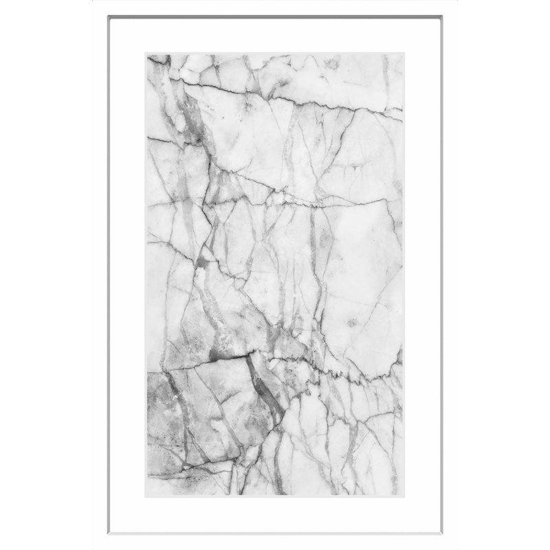 « fissures », reproduction d’art encadrée, H 24 po x l 16 po x P 1,5 po