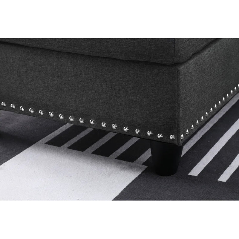 98.05 " Faux Leather Sectional