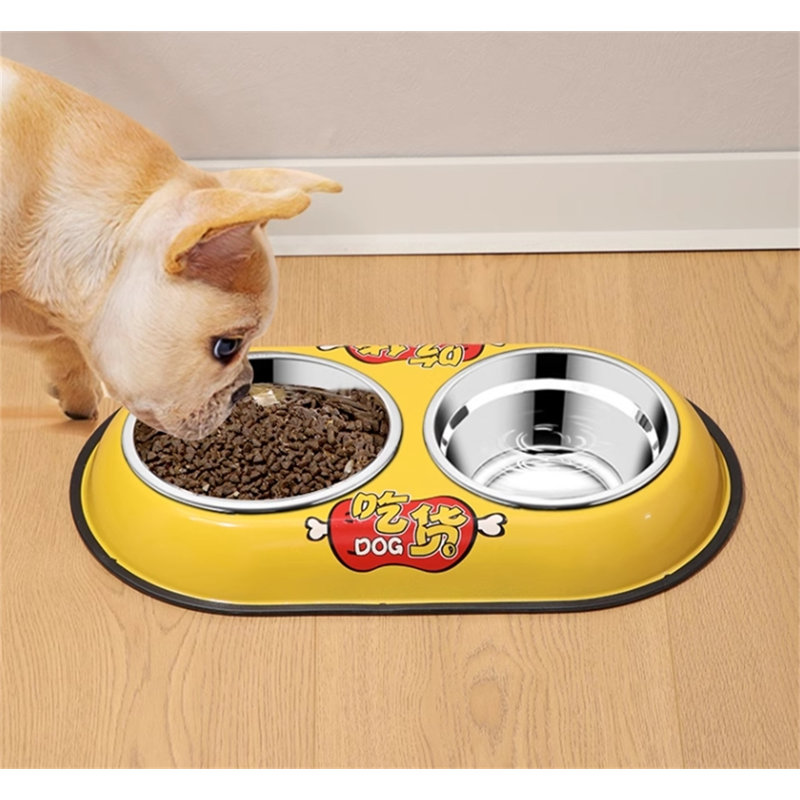 Mangeoire double pour animaux, Petit (1,57 po)