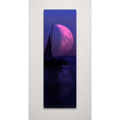Art mural sur toile grand au clair de lune à la mer