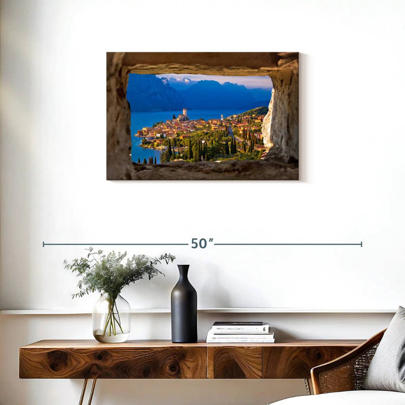 Ravi vue de Malcesine, H 20 po x l 30 po