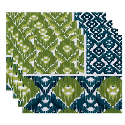 Feltner Polyester Geometric Rectangle Placemat