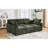 85.4" Modular With , Ports, Phone Holder, And Comfortable Footrest For Living Room L-Shaped Sectional Bed Design, Movable Charging, Soft Seat Back-1522949611