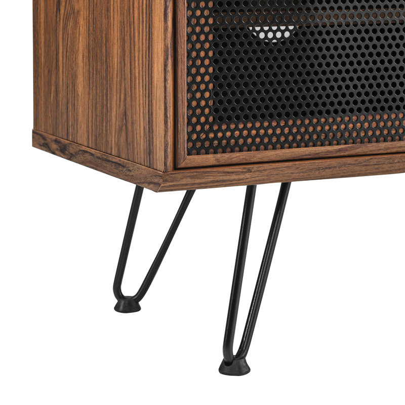 Modway Nomad 47" TV Stand, Walnut/Black