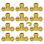 Pipe Fittings 1/2" 12PCS Tee Brass Push-Fit for Heating/Shower System