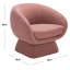Fauteuil demi-tonneau en polyester 30,7 po Genata-755966238
