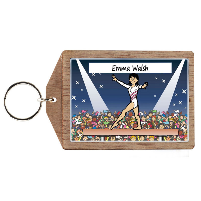 Gymnastique personnalisée - Porte-clés féminin