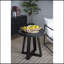 Table basse D23.5X24.5 ", noir