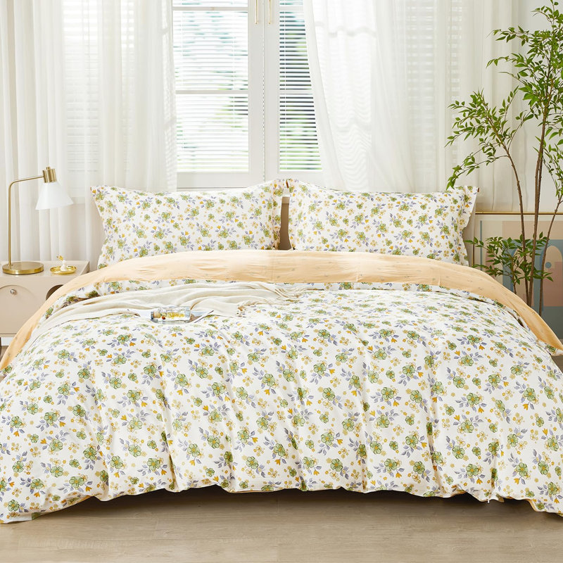 Ensemble de housse de couette Green Floral