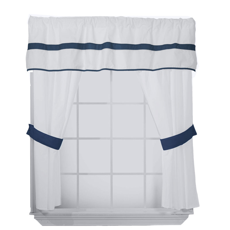 Cotton Blend Curtain/Drape, Navy