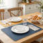 Reversible PU Leather Placemats Set of 6 - Washable