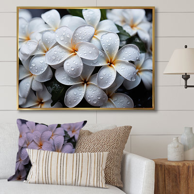 Plumeria pluvieux paradis sur toile