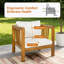 Chaises longues de patio modernes, ensemble de 2 en bois d'acacia, réglables pour la terrasse