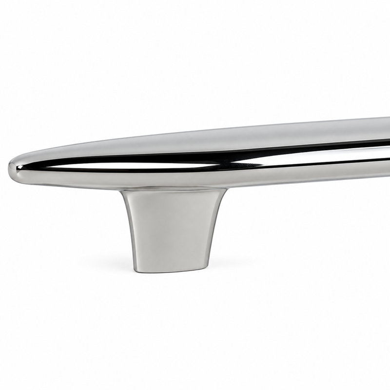 Poignée d'électroménager Pebble Collection 12 po d'un centre à l'autre, Nickel poli