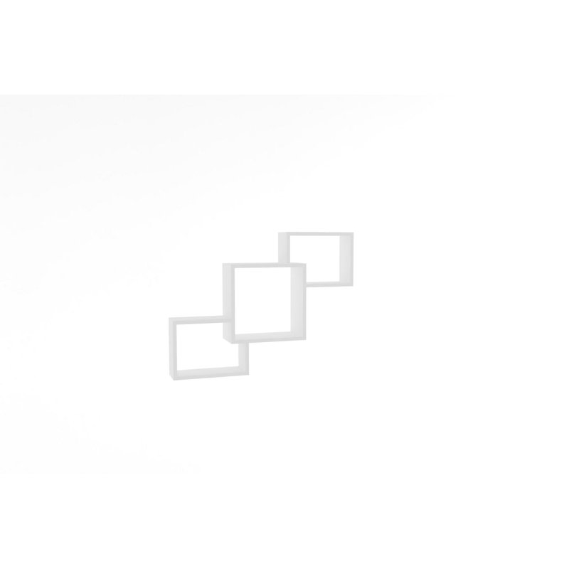 Tablette décorative 6 pièces, Blanc