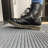 EZ-ACCESS TRANSITIONS 2.5" Rectangular Rubber Angled Welcome Entry Mat, Gray