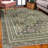 Calee Leaves High Density Long Fiber Poly Threads Decorative Area Rug Carpet-1648052058