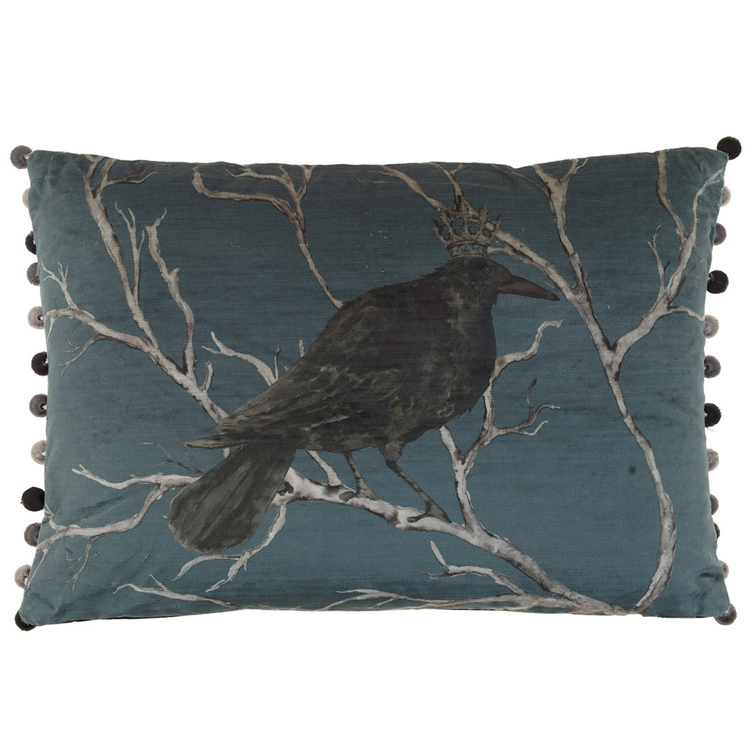Monarch Feathers Rectangular Lumbar Cushion with Filling