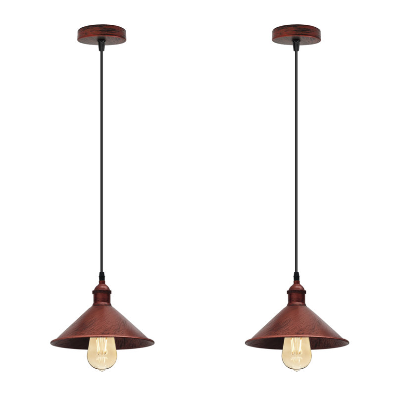 Abdulbaki 1 - Light Cone Pendant, Rustic Red