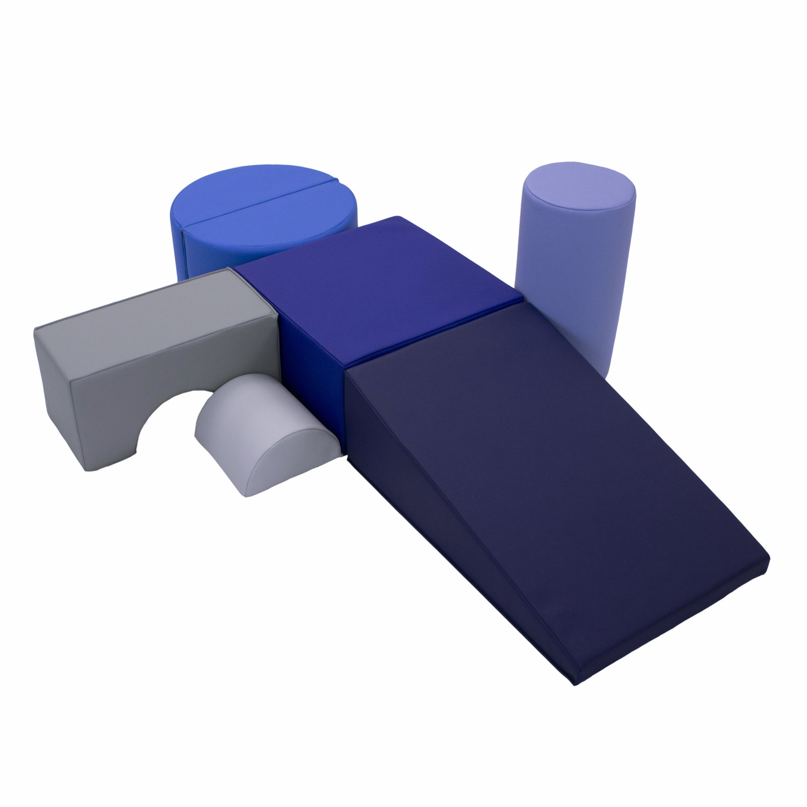 SoftScape Playtime and Climb, 6 Piece, Navy Powder Blue