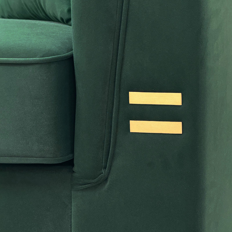 Canapé 3 places, Green Velvet