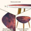 Ensemble de 2 tables basses gigognes Triangle