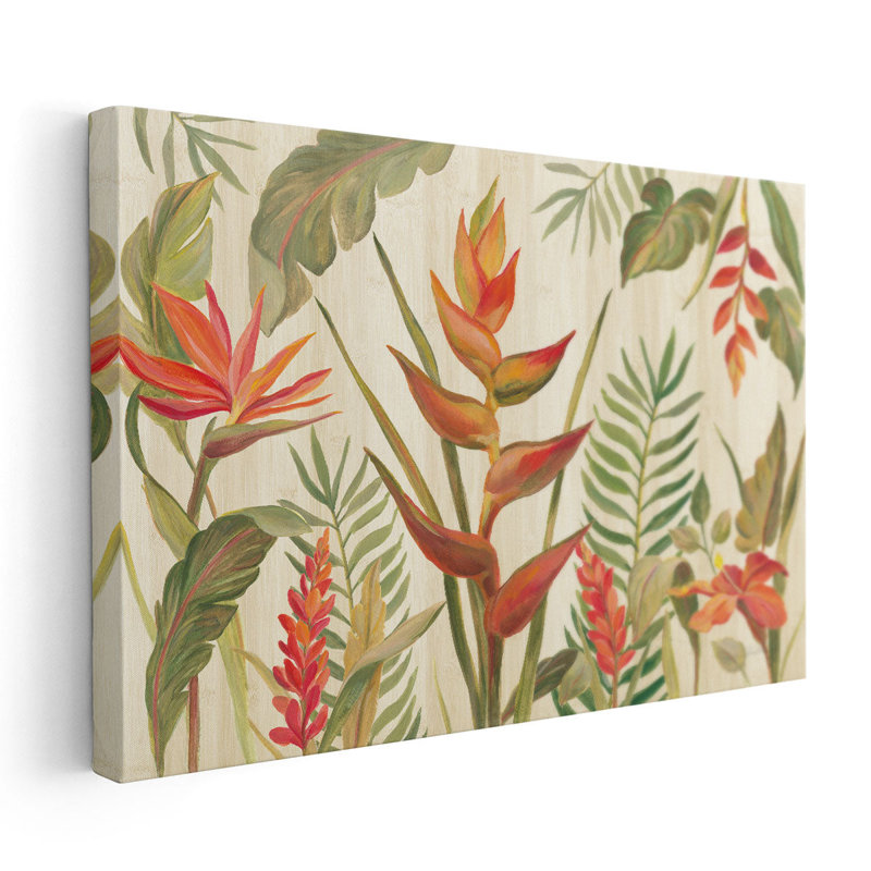 «Tropical Garden VII», reproduction d'art sur toile, H 24 po x l 36 po