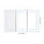 Miroir d'armoire à pharmacie avec cadre H 48 po x l 5,59 po Dabrielle