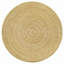 Table basse ronde en rotin naturel tissé