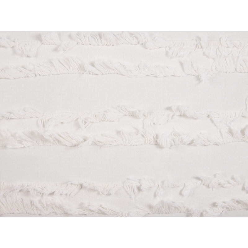 Chaseburg Striped White Square Cushion